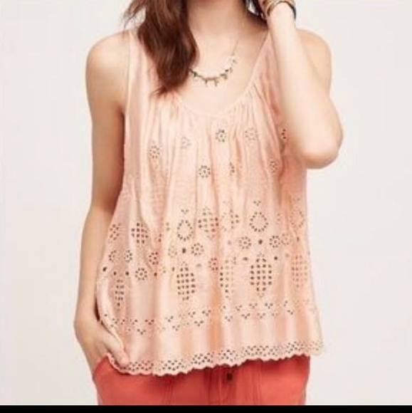 Anthropologie Vanessa Virginia eyelet tank top - Picture 1 of 5